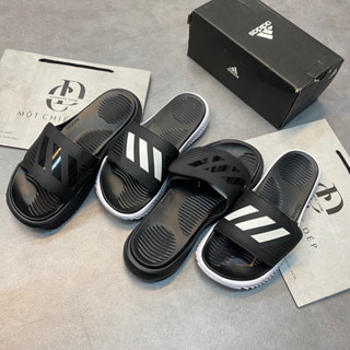 [HÀNG MỚI VỀ] DÉP ADIDAS ALPHABOUNCE SLIDE TRẮNG ĐEN - GY9415 - DÉP QUAI DÁN CHÍNH HÃNG