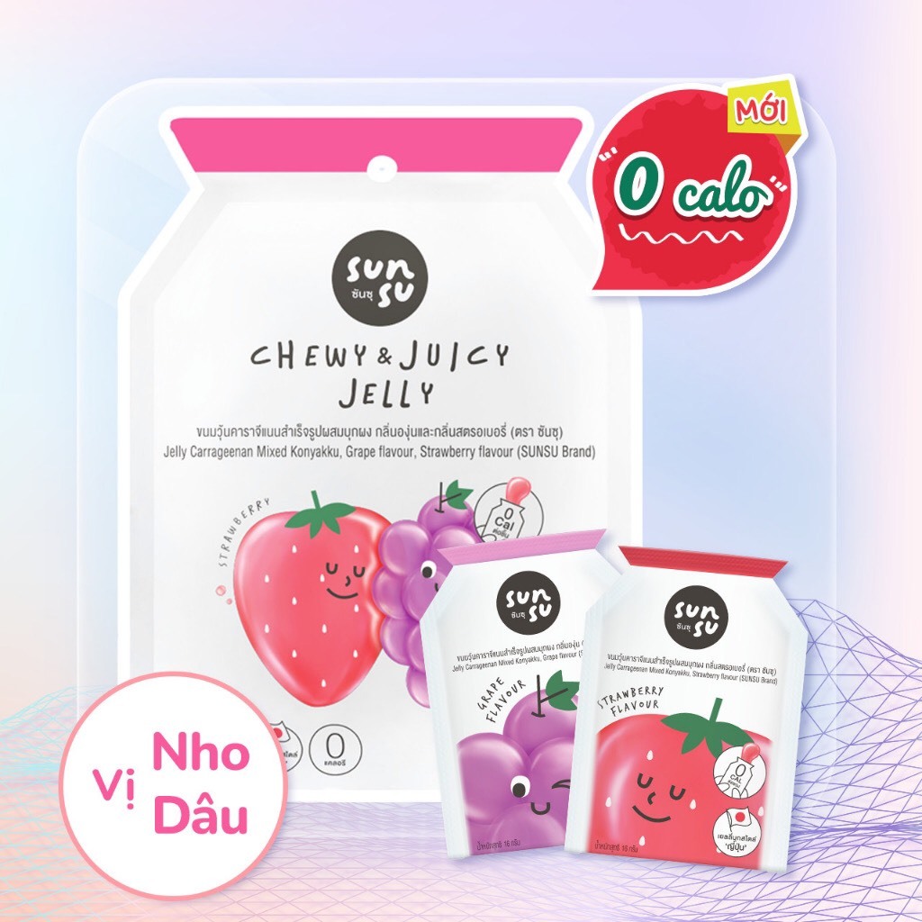 Thạch Konjac trái cây 0 calo nhiều vị Thái Lan  Nhập Khẩu Thái Lan