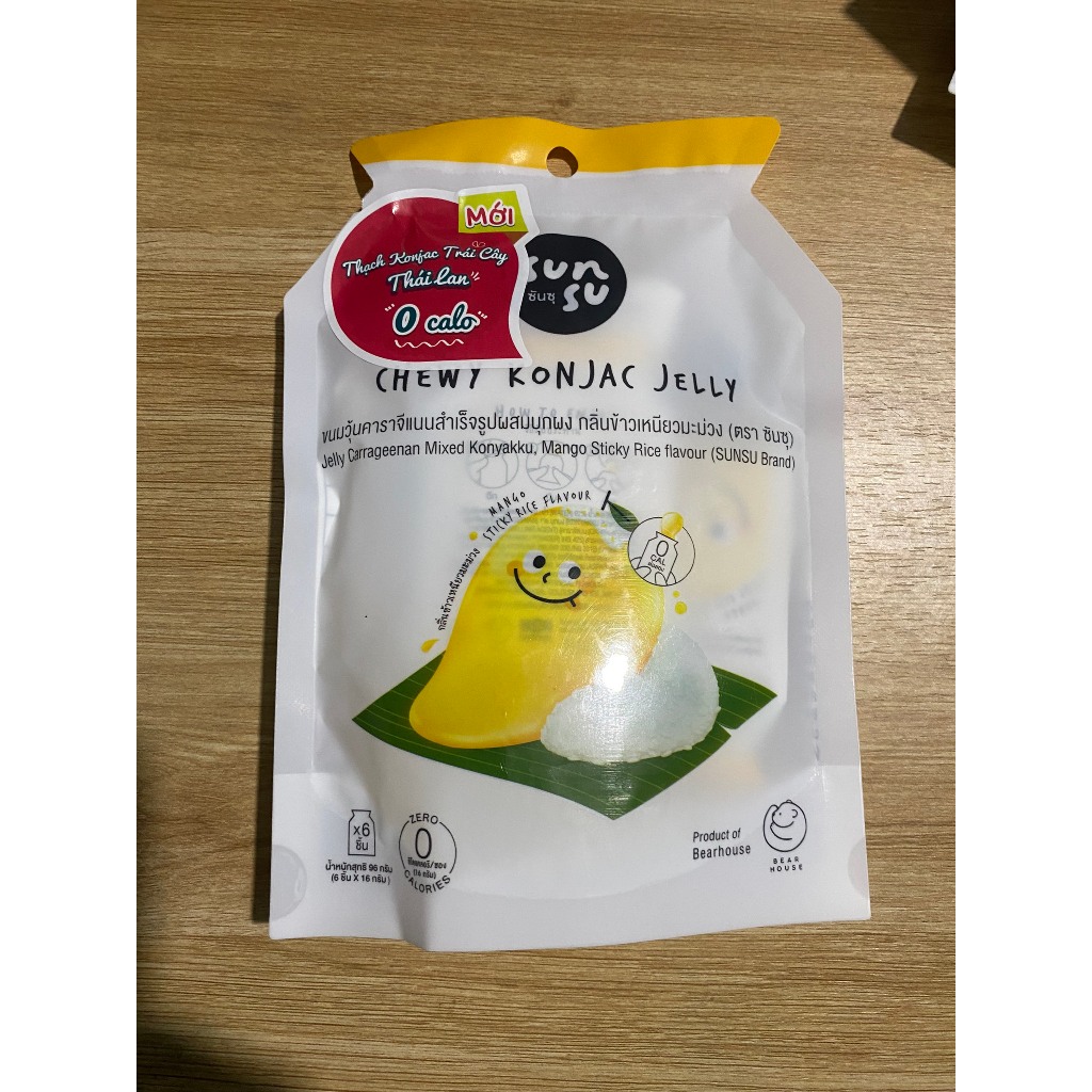 Thạch Konjac trái cây 0 calo nhiều vị Thái Lan  Nhập Khẩu Thái Lan