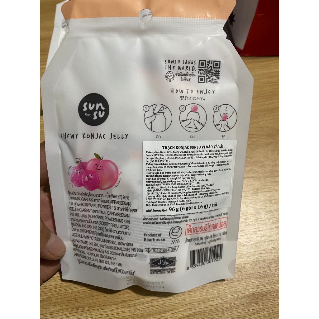 Thạch Konjac trái cây 0 calo nhiều vị Thái Lan  Nhập Khẩu Thái Lan