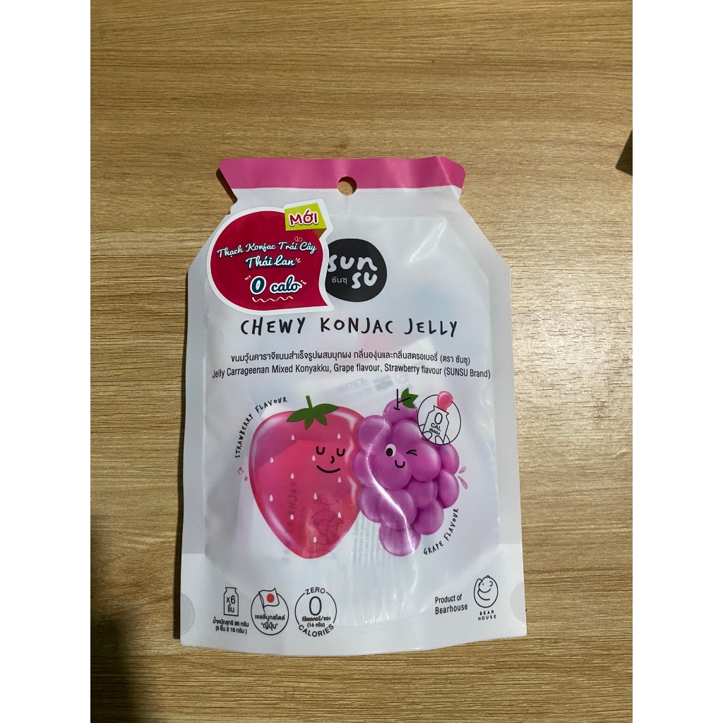 Thạch Konjac trái cây 0 calo nhiều vị Thái Lan  Nhập Khẩu Thái Lan