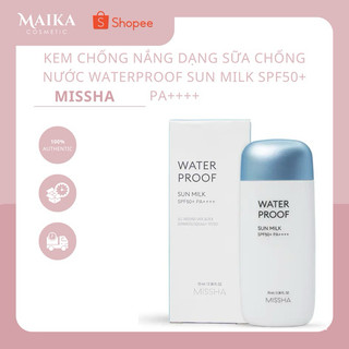 (Mã NSF020280 giảm 80K) Kem Chống Nắng Missha Sun Milk Water Proof SPF50 PA++++