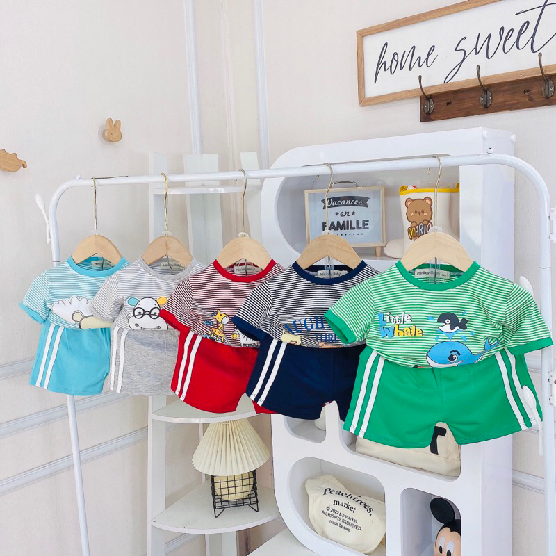 Cộc sọc dệt thun lạnh Minky mom