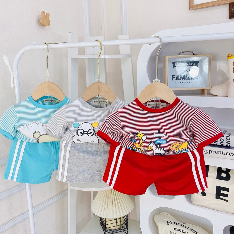 Cộc sọc dệt thun lạnh Minky mom