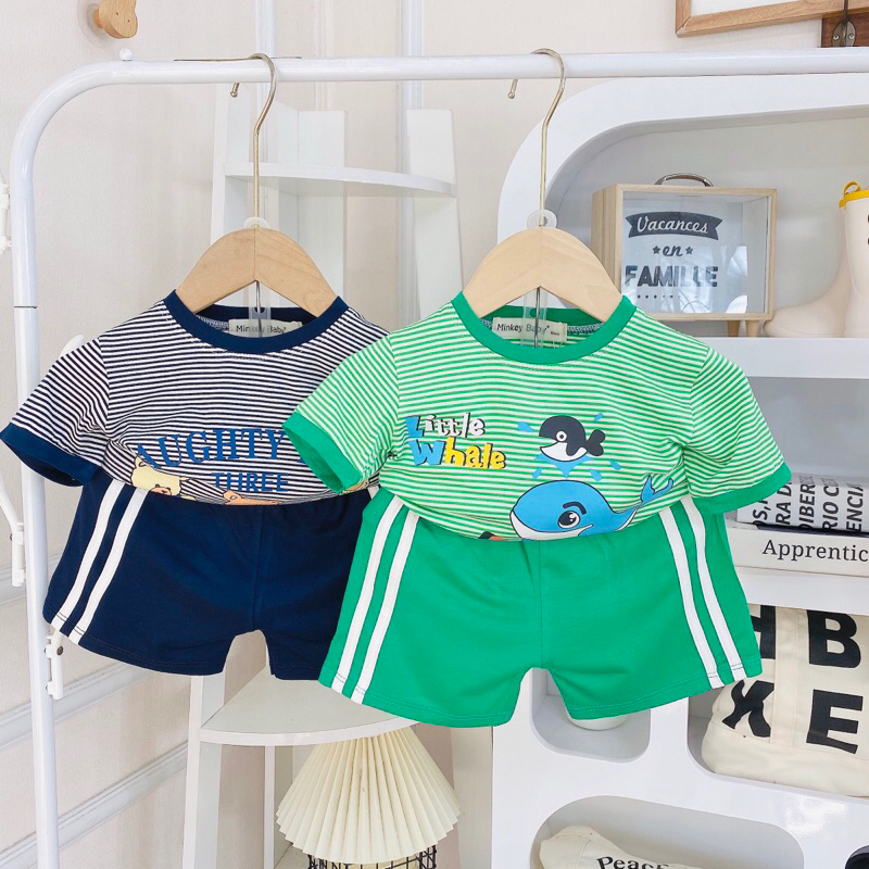 Cộc sọc dệt thun lạnh Minky mom