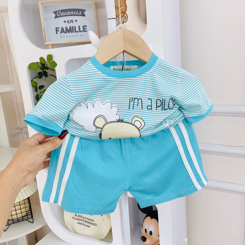 Cộc sọc dệt thun lạnh Minky mom