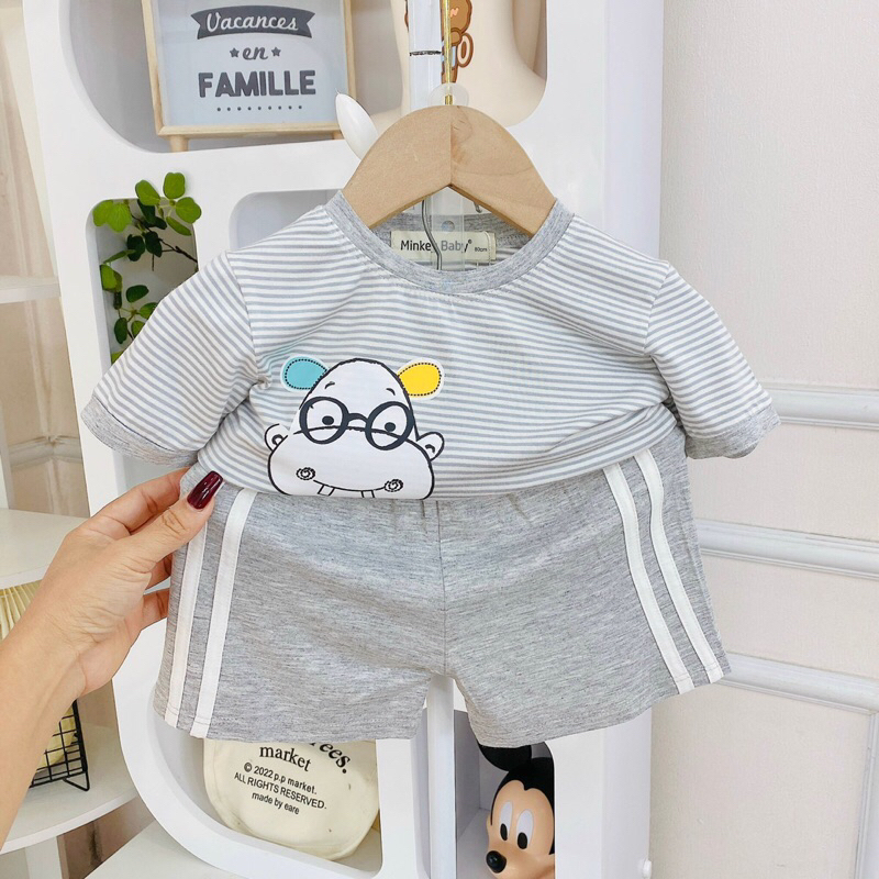 Cộc sọc dệt thun lạnh Minky mom