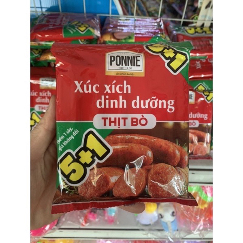 Xúc xích dinh dưỡng thịt bò ponie