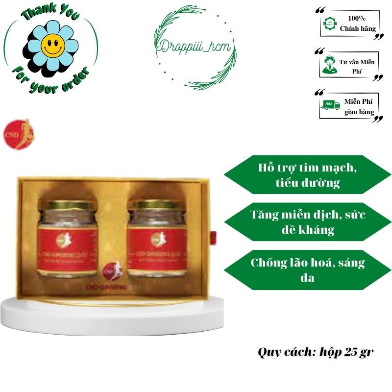 Set 2 bột nhân sâm Canada CND GINSENG