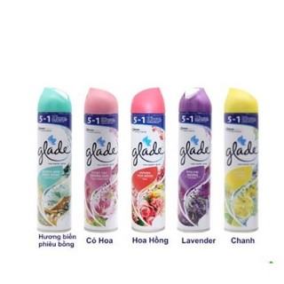 Xịt phòng Glade hương hoa Đủ mùi chai 280ml