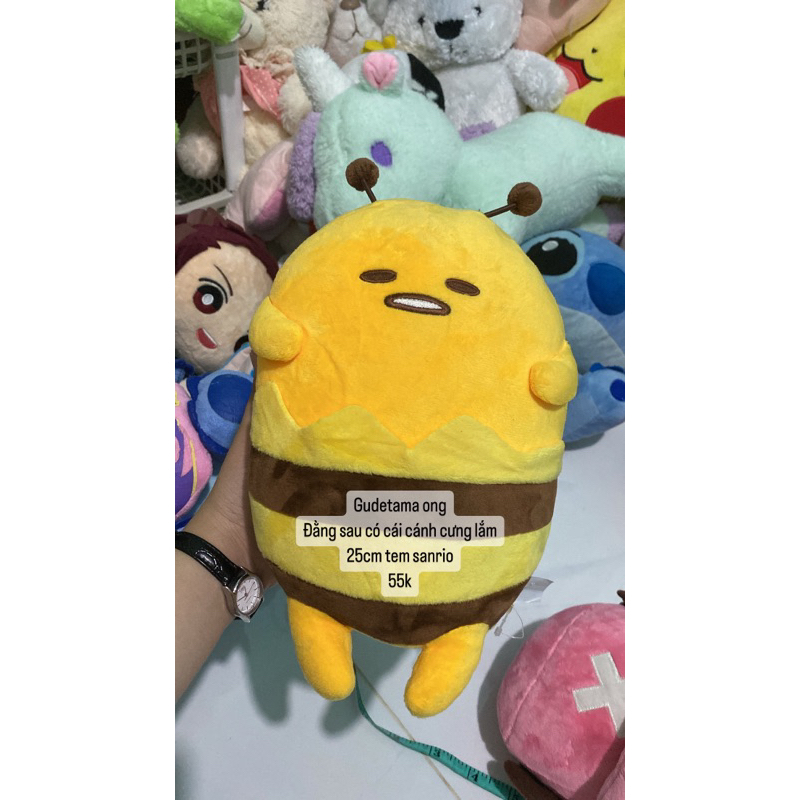 Gấu bông trứng lười gudetama hàng 2hand/si
