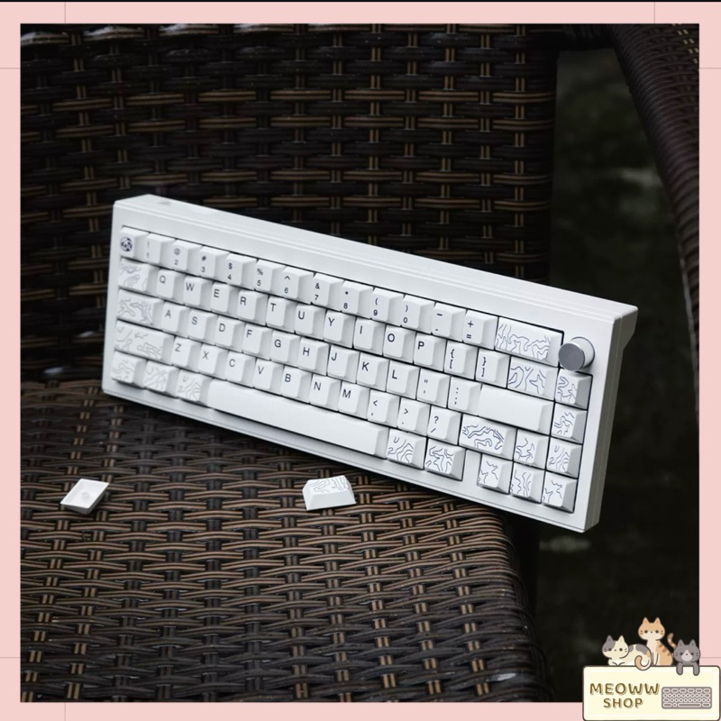 Keycap Crayon PBT dyesub hoạ tiết đẹp cho bàn phím cơ giá rẻ