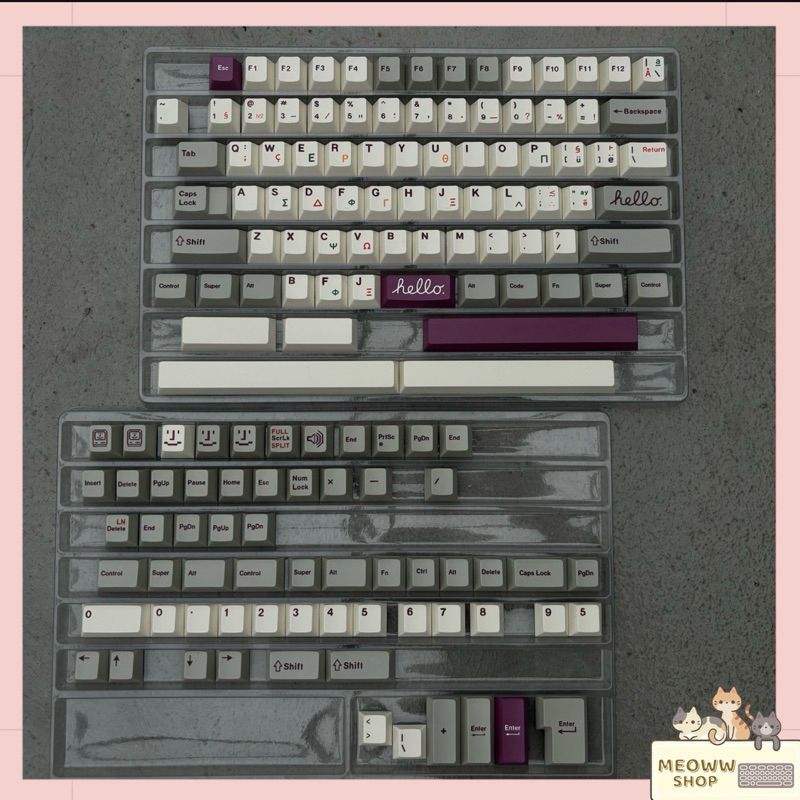 Keycap Retro cho bàn phím cơ cơ giá rẻ chơi nhiều layout. Ship túi zip