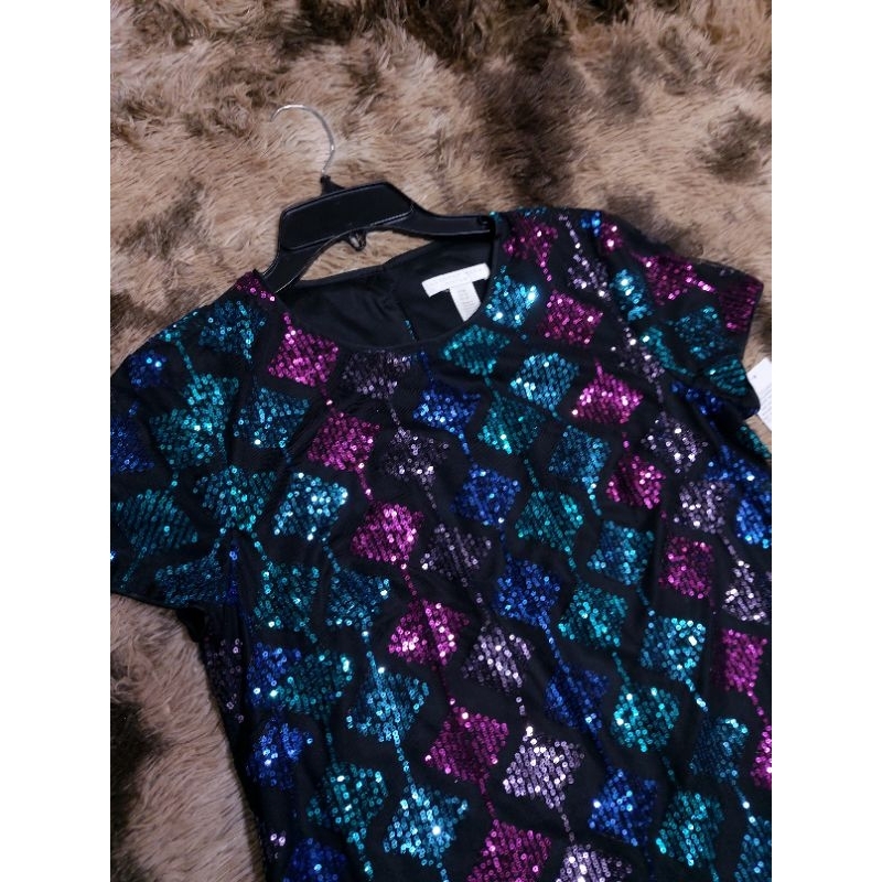 Đầm tiệc sequin hàng dư xịn hiệu London