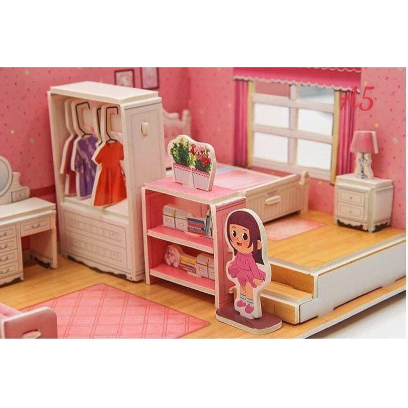 SET 4 MÔ HÌNH CĂN PHÒNG LẮP GIÁP