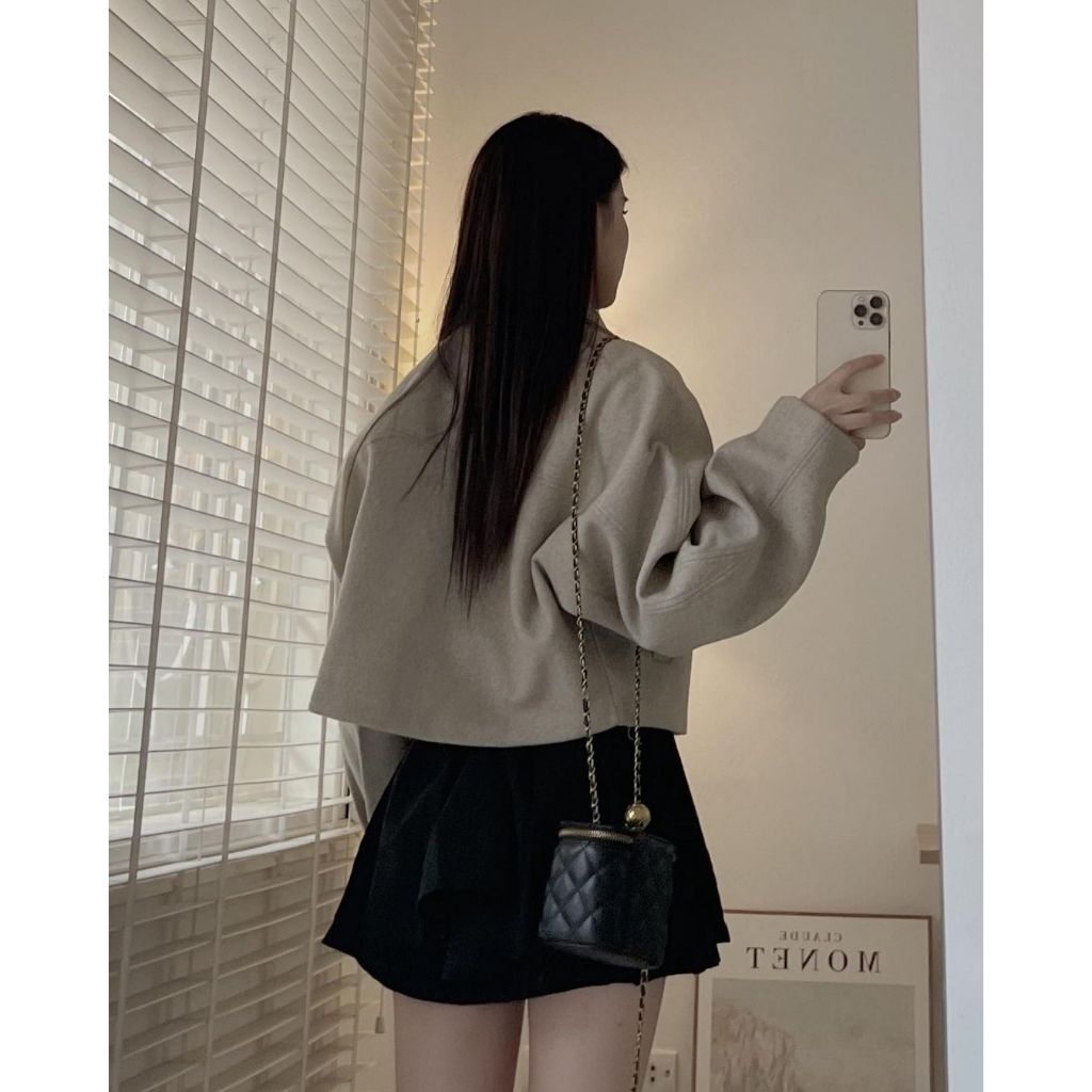 ÁO KHOÁC DẠ ÉP DÁNG CROPTOP SIÊU XINH LOẠI 1