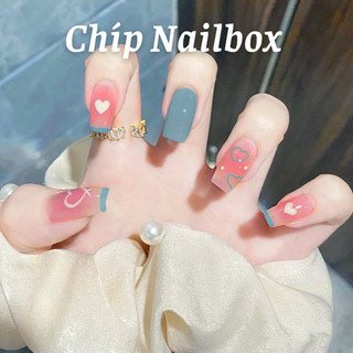 Set 24 móng tay giả D914 dáng móng dài