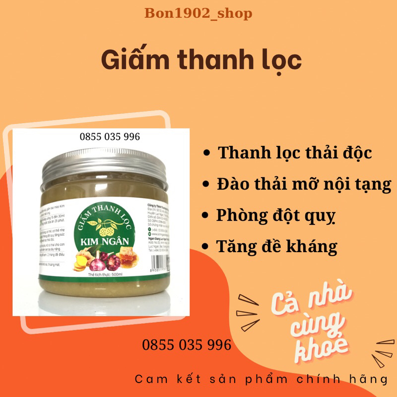 Giấm thanh lọc Kim Ngân - Thải độc, giảm cân, phòng đột quỵ, hết táo bón,…