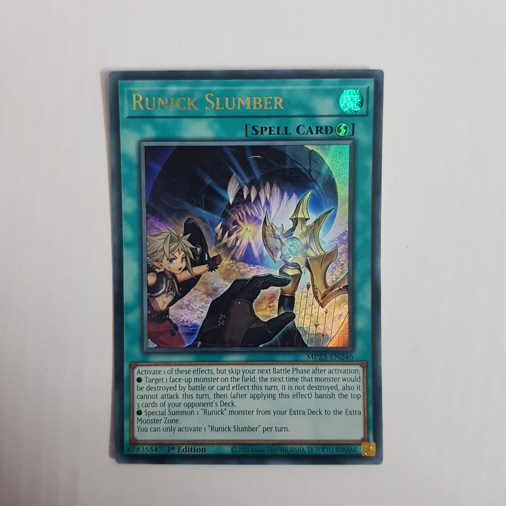 Lá bài Runick Slumber - MP23-EN246 - Ultra Rare 1st Edition