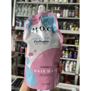 HẤP DẦU Ủ TÓC COLLAGEN MOC bịch 500ml siêu mềm phục hồi