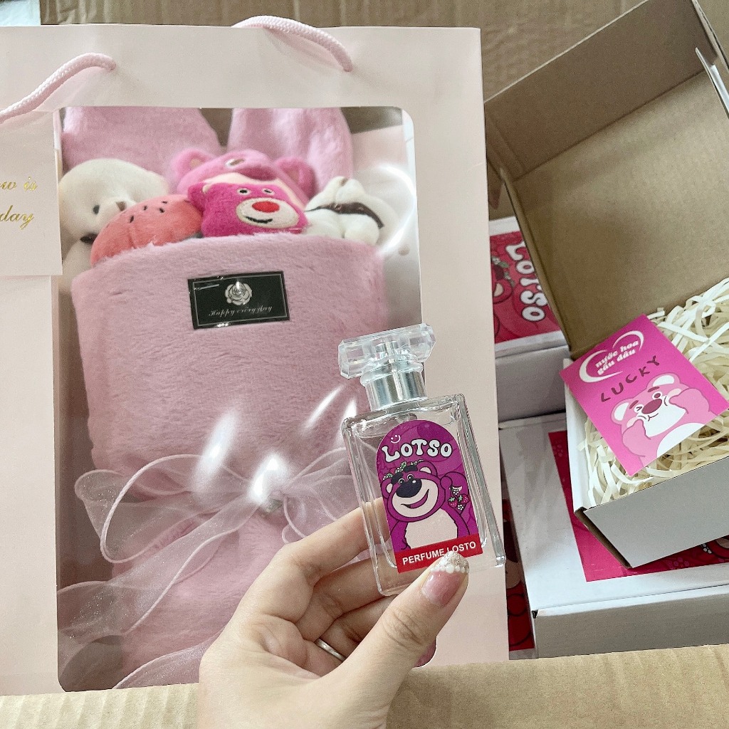 Nước hoa gấu dâu Lotso Kèm Hộp Siêu Hot 50ml