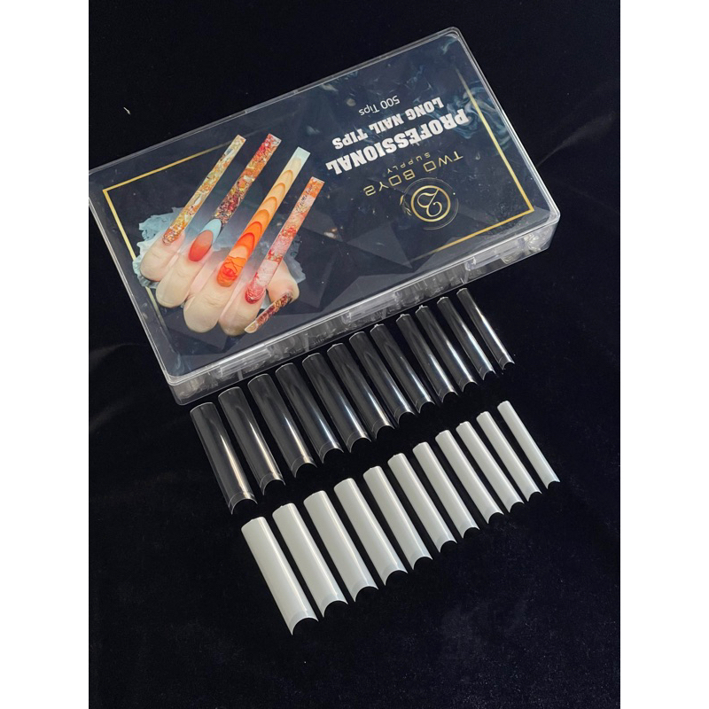 Móng tip vuông siêu dài,móng nối vuông dùng nối móng đắp bột đắp Gel