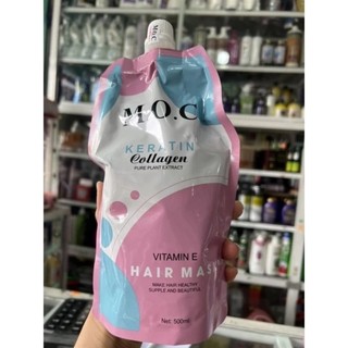 HẤP DẦU Ủ TÓC COLLAGEN MOC bịch 500ml siêu mềm phục hồi
