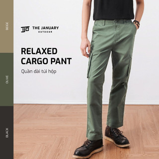 Quần kaki túi hộp dài nam TJO ống đứng tôn dáng 3 màu trung tính RELAXED CARGO PANTS TJO3SP4