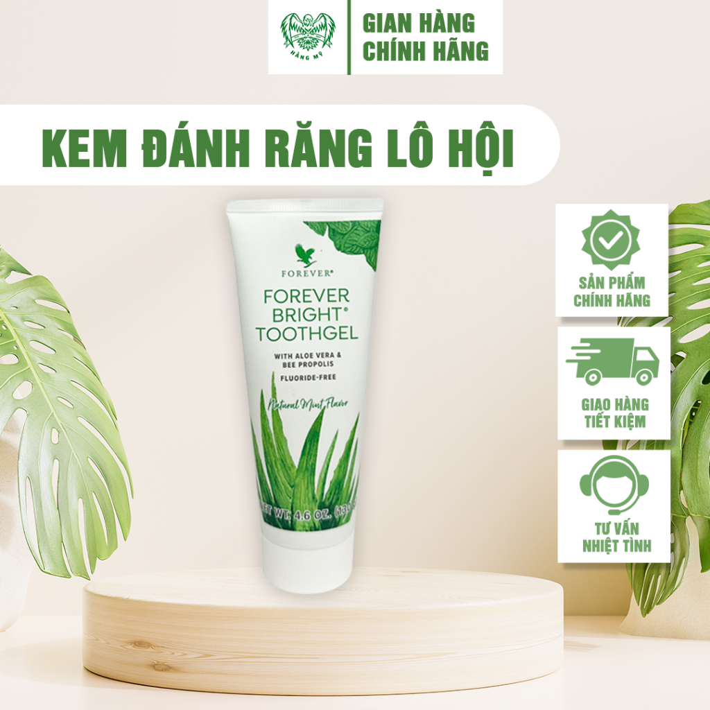Kem Đánh Răng Lô Hội Forever - Kem Đánh Răng Lô Hội Tổng Kho Hàng Mỹ 98 Mang Lại Hơi Thở Thơm Mát, Răng Chắc Khỏe 130g