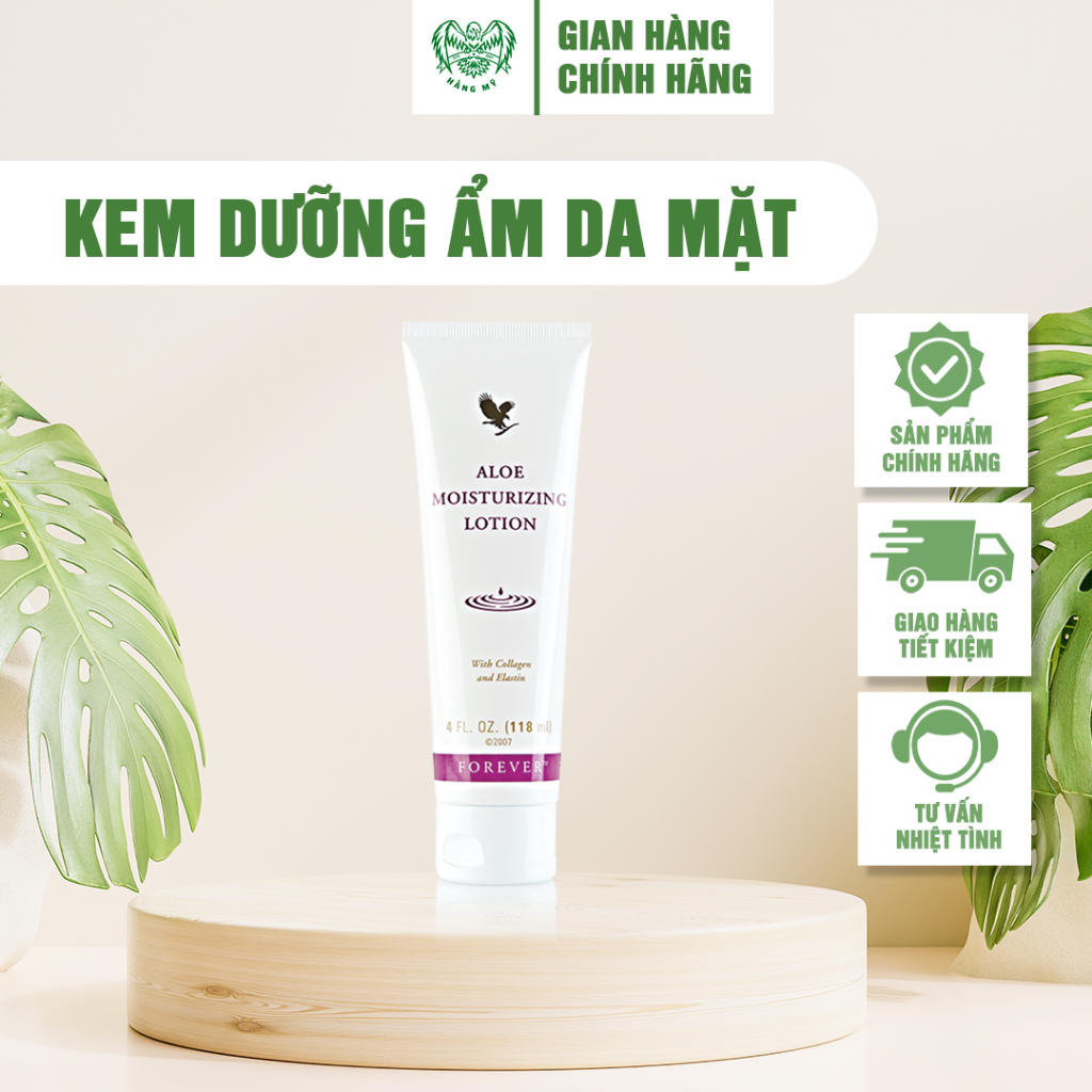 Kem Dưỡng Ẩm Da Mặt Forever Aloe Aloe Moisturizing Lotion 063 FLP - Kem Dưỡng Ẩm Phục Hồi Làn Da Khô