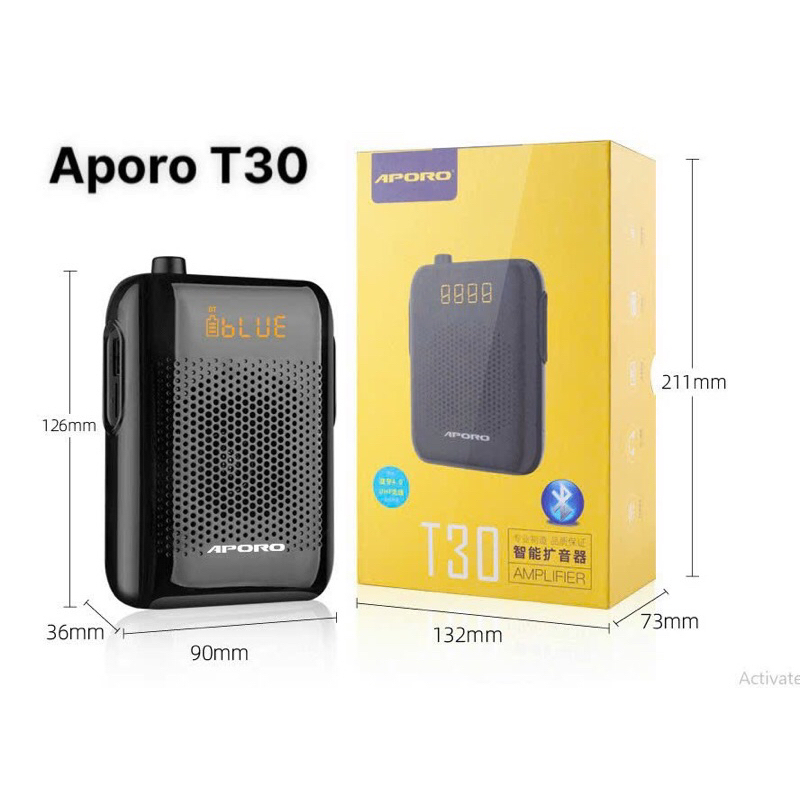 Micro Trợ giảng Aporo T30 2.4G không dây tiếng to rõ ràng