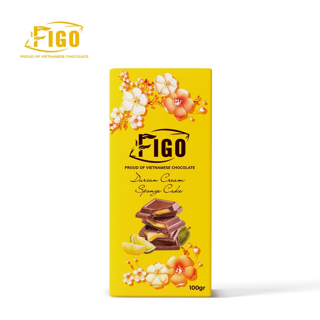 [SOCOLA MỨT DÂU 100G ] Socola nhân mứt dâu 100g FIGO