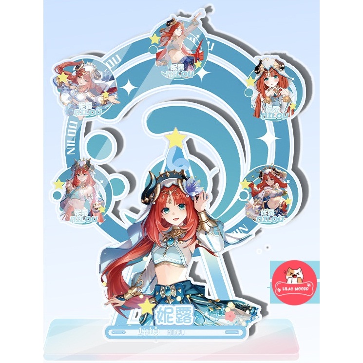 Yae Miko / Genshin Impact | Mô hình Standee Bánh xe đu quay Mô hình để bàn trang trí máy tính