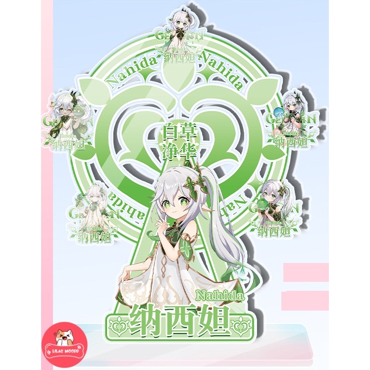 Yae Miko / Genshin Impact | Mô hình Standee Bánh xe đu quay Mô hình để bàn trang trí máy tính