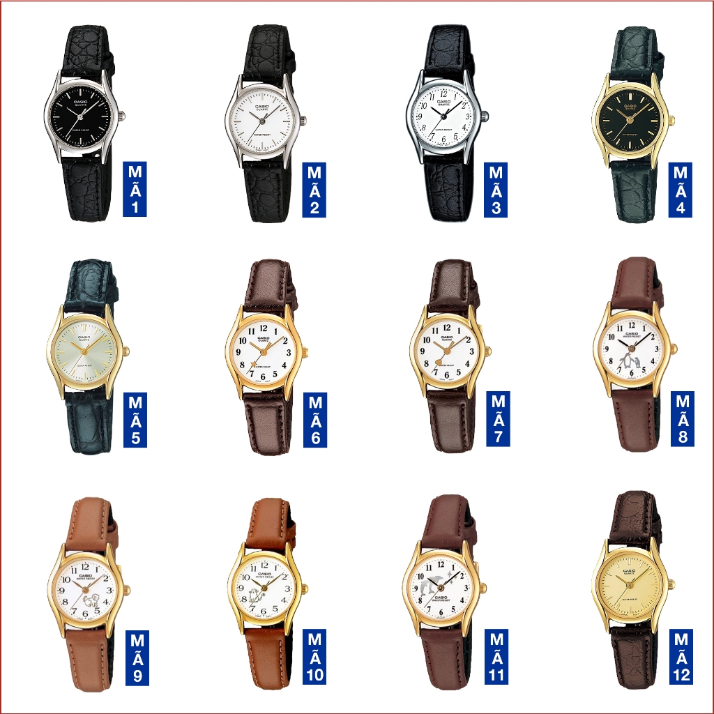 Đồng hồ nữ dây da Casio chính hãng Anh Khuê LTP-1094 Series