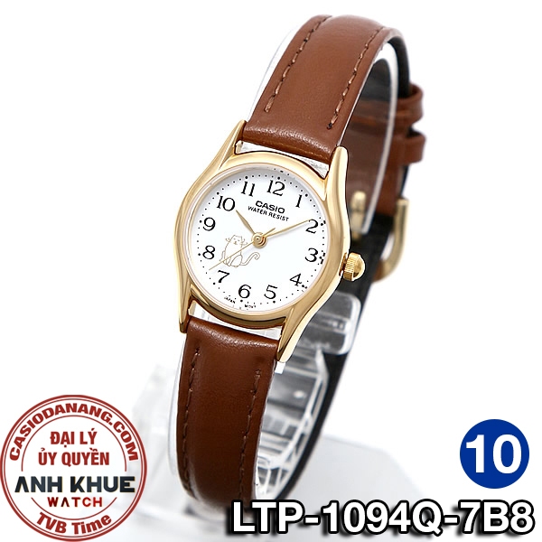 Đồng hồ nữ dây da Casio chính hãng Anh Khuê LTP-1094 Series