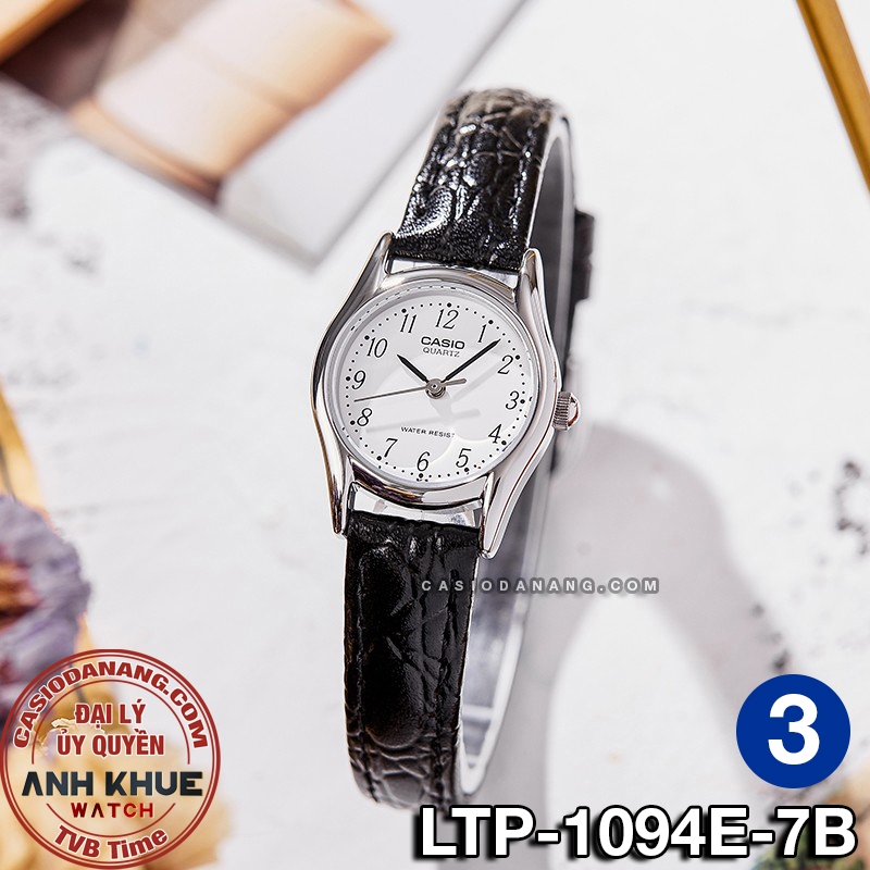 Đồng hồ nữ dây da Casio chính hãng Anh Khuê LTP-1094 Series