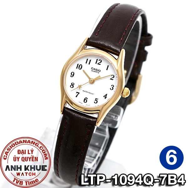 Đồng hồ nữ dây da Casio chính hãng Anh Khuê LTP-1094 Series