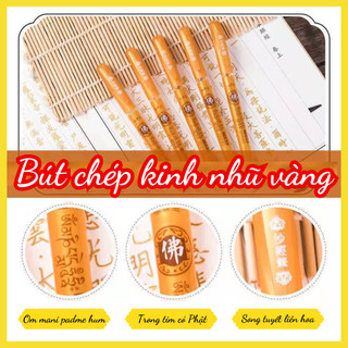 Bút nhũ vàng chép kinh,vẽ tranh họa phật.