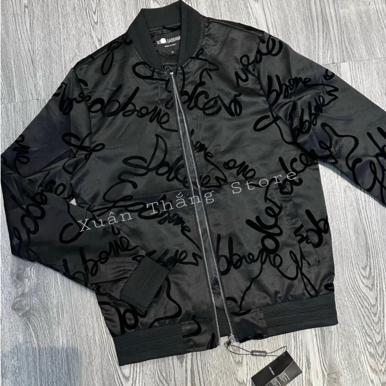 Áo Khoác Gió D.G Nam Nữ Siêu Cấp Họa Tiết Thêu Nhung Hàng Chuẩn Quảng Châu Hot New 2023, Chất Liệu Gió 2 Lớp