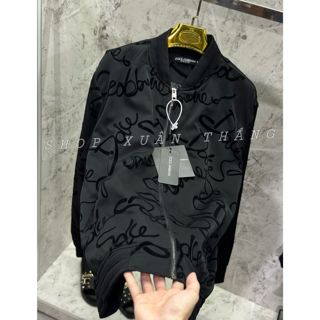 Áo Khoác Gió D.G Nam Nữ Siêu Cấp Họa Tiết Thêu Nhung Hàng Chuẩn Quảng Châu Hot New 2023, Chất Liệu Gió 2 Lớp