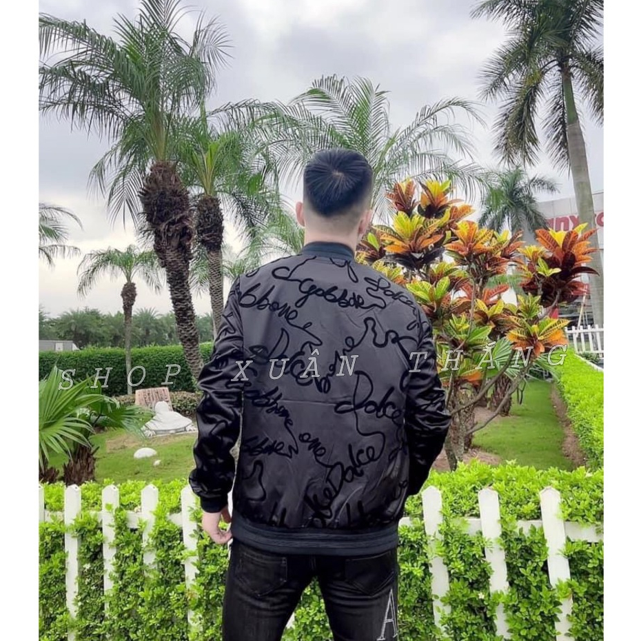 Áo Khoác Gió D.G Nam Nữ Siêu Cấp Họa Tiết Thêu Nhung Hàng Chuẩn Quảng Châu Hot New 2023, Chất Liệu Gió 2 Lớp