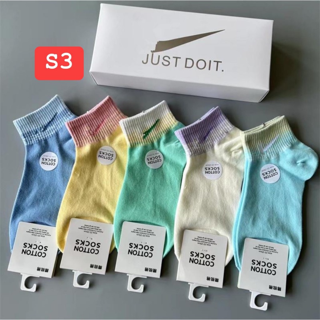 Set 5 tất nữ hàn cổ ngắn,sét 5 đôi vớ hot trend 2023, combo 5 đôi tất nữ hot trend 2023,combo 5 đôi 