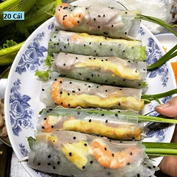 Bánh Tráng Mè Đen Loại Vuông Tam Quan Bình Định Ràng 20 Cái/Ràng - Loại Bánh Dễ Cuốn Rau Thịt Rất Ngon