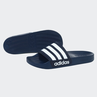  Tặng hộp  Dép nam nữ Adidas quai ngang 3 sọc đơn giản đẹp-nhẹ màu xanh  Dép Adidas Adilette Shower  Dép hot  Slipper 