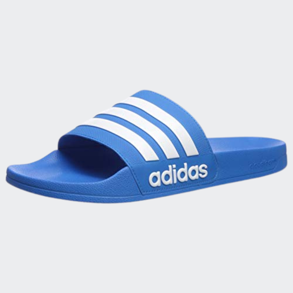 Dép nam nữ Adidas quai ngang 3 sọc đơn giản đẹp-nhẹ màu xanh/ Dép Adidas Adilette Shower/ Dép hot/ Slipper