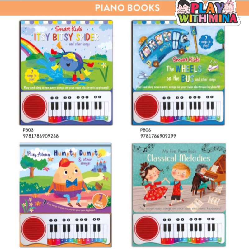Sách âm thanh cho bé Piano sound book nhập khẩu UK