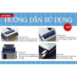 Máy cạo râu lưỡi ngang SC-W301U vỏ nhôm màu bạc