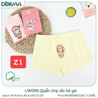 (2-12Y) Quần chip đùi cho bé gái (SET 3 CÁI) - DOKMA