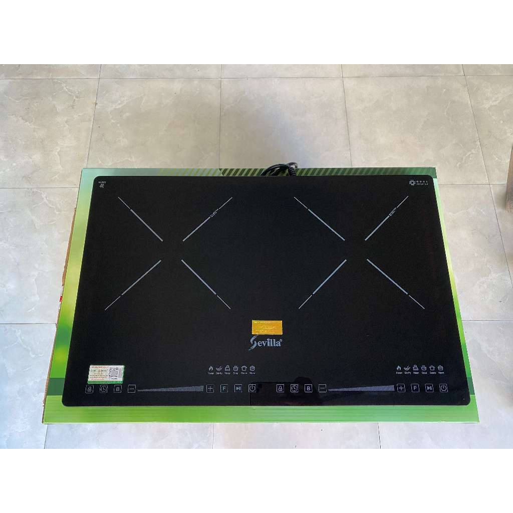 Bếp từ đôi dương Sevilla SV 20T / Bếp từ đôi Fuger 60D /  Sevilla SV 202t -Booter nấu siêu nhanh